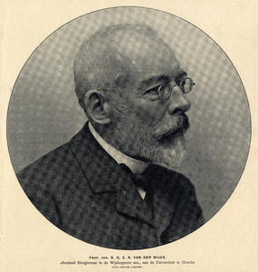 107208 Portret van professor jhr.dr. B.H.C.K. van der Wijck, geboren 1836, hoogleraar in de wijsbegeerte aan de ...